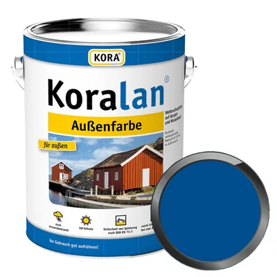 Produktbild von Koralan Außenfarbe 0,75 liter Dose Blau