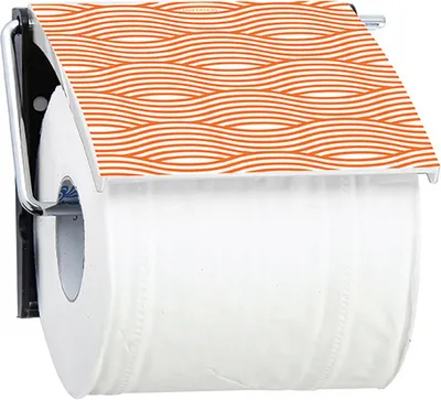 Produktbild von MSV Bad Serie "Wave Orange“ Toilettenpapierhalter WC Rollenhalter Papierhalter Klopapierhalter