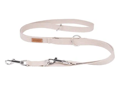 Produktbild von Verstellbare Hundeleine 6 in 1 Baumwolle, Beige L Amiplay