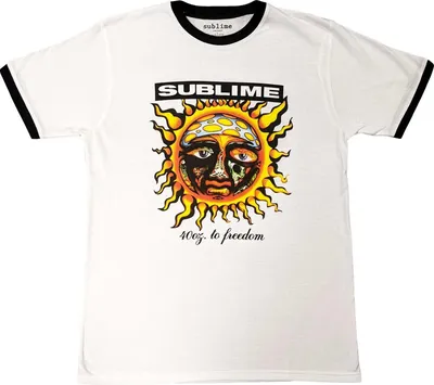 Produktbild von Sublime - Tričko "40Oz To Freedom" pre mužov/dámy Uni RO5797 (XL) (White)