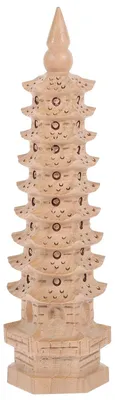 Immagine prodotto di Elzusha - Pagoda in legno a 9 piani, ideale per la decorazione secondo i principi del Feng Shui