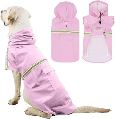 Produktbild von Wasserdichter Hundemantel, reflektierende Streifen, verstellbar