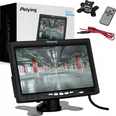 Zdjęcie produktu dla Monitor Samochodowy 7'' 2 Kanały Do Kamery Cofania Peying PY0110