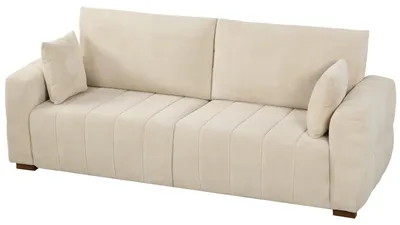 Produktbild von HOMCOM 3-Sitzer Sofa, 220 cm Couch mit Bodentiefen Armlehnen, 2 Kissen