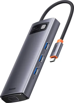 Obrázek produktu pro BASEUS HUB Adaptér 6v1 typ C WKWG030013/BS-OH040 0,15 m šedý