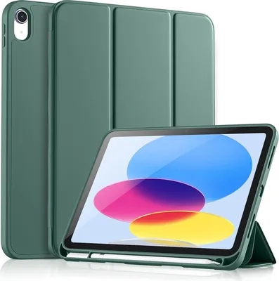 Produktbild von Smart Cover für das Apple iPad Air 6 13 Tablet Schutzhülle Tasche Hülle Stand Case aufstellbar mit Stift Halter in Grün