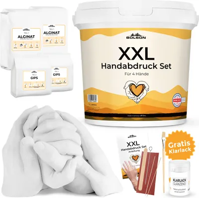 Produktbild von 3D XXL Handabdruck Set für Familie & Freunde