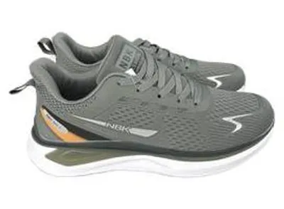 Produktbild von Herren Sneaker Turnschuhe NBK Sportschuhe Freizeitschuhe leicht Gr. 40 – Graugrün, Gr. 42