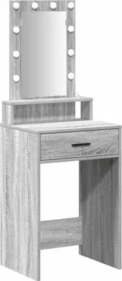 Obrázok produktu pre vidaXL Toaletný stolík so zásuvkami sivý 50 x 41 x 140 cm materiál na báze dreva