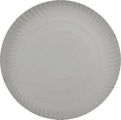 Produktbild von 50 Pappteller rund FF Ø 24 x 2 cm weiß – Imbissteller, Kuchenteller Snackteller