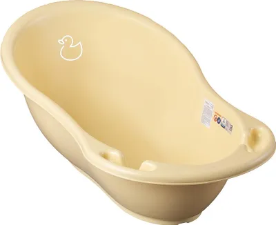 Image de Baignoire anatomique 86 cm, motif canard jaune