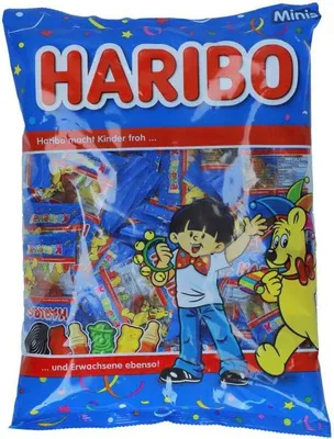 Produktbild von Haribo Karneval Minis lustige Fruchtgummi Clowns im Polybeutel 800g