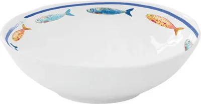 Produktbild von Müslischale, Salatschale Maritim Fische BORD DE MER D. 16cm Porzellan Easy Life