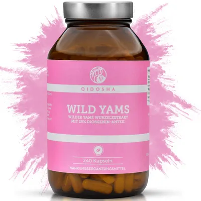 QIDOSHA Wild Yams Wurzelextrakt, 240 Stk/Glas, 100… – Bild 1