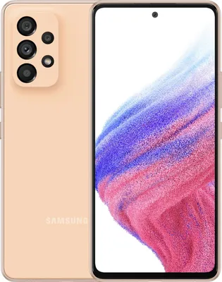 Produktbild von Samsung Galaxy A53 5G 128GB Peach Handy Smartphone ohne Simlock SM-A536BZONEUE Refurbished (Gut)