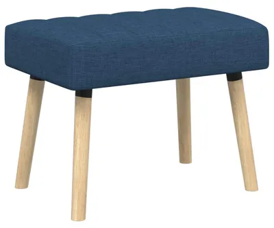 Image de Banc rembourré VidaXL, bleu, 60 x 40 x 45 cm, tissu