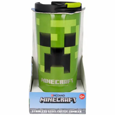 Zdjęcie produktu dla STOR Minecraft Tumbler ze stali nierdzewnej 425ml - Oficjalny produkt