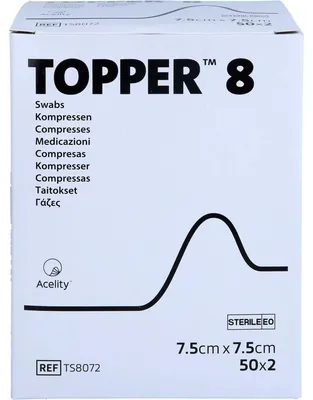 Immagine prodotto di Topper 8 Compr.7,5x7,5 cm sterile 50X2 pz