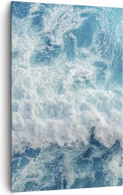 Produktbild von Bild auf Leinwand - Leinwandbild - Einteilig - Meer Welle Ozean - 80x120cm - Wand Bild - Wanddeko - Wandbilder - Leinwanddruck - Wanddekoration - Leinwand bilder - Wandbild - PA80x120-4067