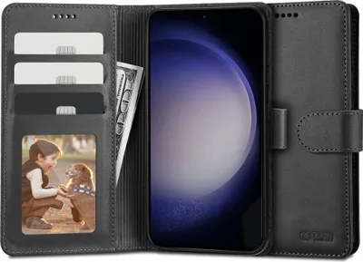 Obrázok produktu pre Diárové puzdro na Samsung Galaxy S23+ 5G S916 Tech-Protect Wallet čierne