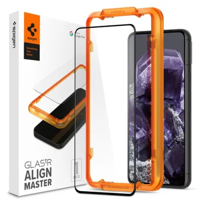 Obrázok produktu pre Spigen Glas.tR AlignMaster, Google, Google Pixel 8, Čierna, Priehľadná, 1 kusov