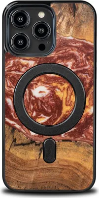 Produktbild von Bewood Einzigartige Hülle für iPhone 15 Pro Max - Planeten - Mars mit MagSafe