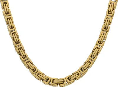 Produktbild von Goldfarbene Königskette Edelstahl Goldplattiert JL28-05-1077 Breite 4,1 mm, Länge 60 cm
