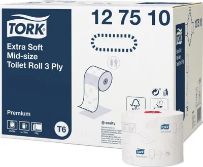Produktbild von Tork Premium Toilelettenpapier Mdi T6 27 Rollen á 70m