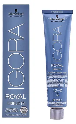 Produktbild von Schwarzkopf Igora Royal Highlifts, Blond, 12-0, Natural Blond, Frauen, 60 ml, Tube