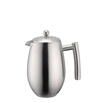 Produktbild von Pressfilterkanne Kaffeebereiter Teebereiter Doppelwandig 350 ml aus Edelstahl