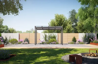 Produktbild von REXOfree Alu Überdachung freistehend 4m x 2m