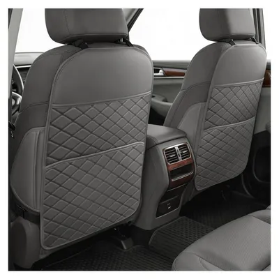 Productafbeelding van Autostoelen rugleuningbeschermers, set van 2, grijs