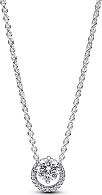 Produktbild von Pandora Kette Sparkling Round Halo 391174C01-45 Silber