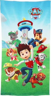 Produktbild von Paw Patrol Chase Ryder Jungen Mikrofaser Strandtuch Badetuch  70x140 cm