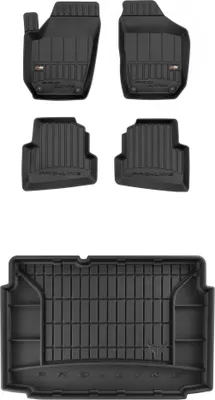 Produktbild von FROGUM Gummimatten Auto Fußmatten + Kofferraummatte für VW Polo IV 2001-2009