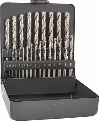 Produktbild von Spiralbohrer Set HSS Cobalt KM 25, 25-teilig, selbstzentrierend, 1 -13 mm