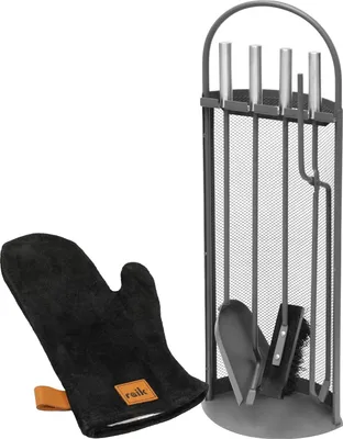 Produktbild von Raik Kaminbesteck Arthur + Ofenhandschuh