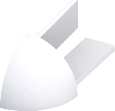 Produktbild von alfer Außenecken PVC glatt brillantweiß