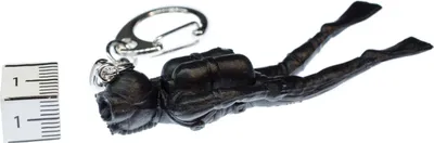 Produktbild von Taucher Schlüsselanhänger Miniblings Anhänger Skuba Diving Scuba Tauchen schwarz