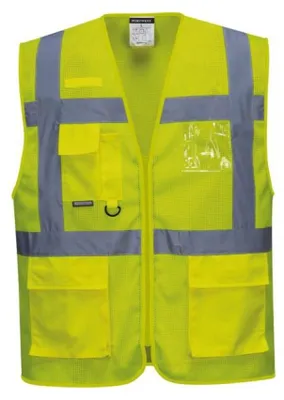 Image de Gilet Hv Meshair Athène Jaune Respirabilité Et Sécurité Optimale - Portwest