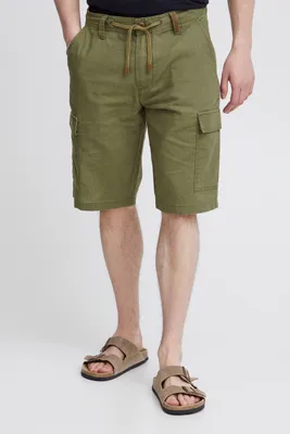 Produktbild von INDICODE IDMosato Herren Cargo Shorts aus Leinenmix Bermuda Kurze Hose