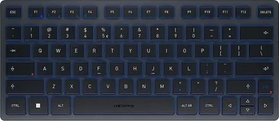 Produktbild von CHERRY KW 7100 MINI BT - Tastatur - kabellos - Bluetooth 5.1 - QWERTY - Europa - Tastenschalter: CHERRY SX - Slate Blue