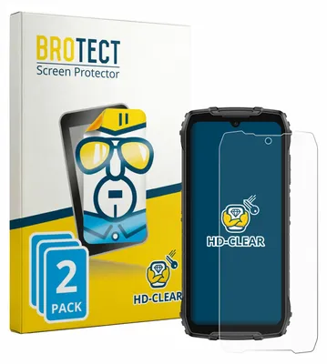 Produktbild von 2x Für Ulefone RugKing 4 Pro Schutzfolie BROTECT Displayschutz Display Schutz Folie Klar Transparent