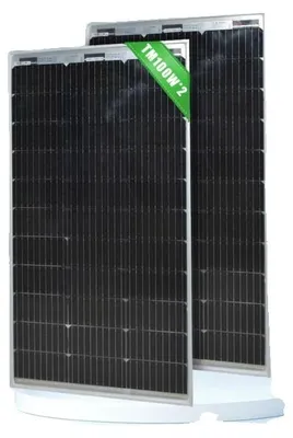 Immagine prodotto di Pannello solare bifacciale, monocristallino, ideale per impianti a batteria da 12 V, 2 pezzi da 120 W
