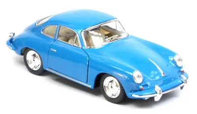 Produktbild von Porsche 356B Carrera 2 blau Modellauto ca. 12 cm Metall-Spritzguss