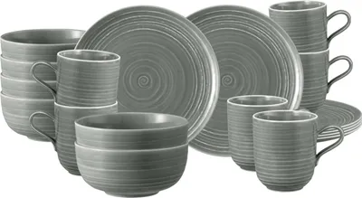 Produktbild von Seltmann Weiden Terra Frühstücks-Set 18-teilig perlgrau