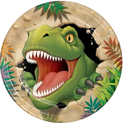 Produktbild von Teller Dino blast, Ø23, 8Stk.
