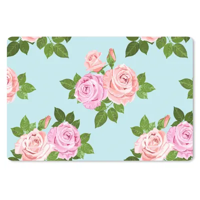 Produktbild von MuchoWow® Schreibtischunterlage Rosen - Romantisch - Muster 60x40 cm - XXL Mauspad - Großes Mauspad
