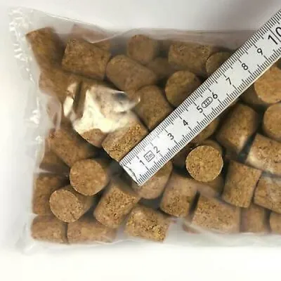 Obrázek produktu pro 100 přírodních lisovaných zátek pro řemeslníky - malé - 22 x 19 / 16 mm