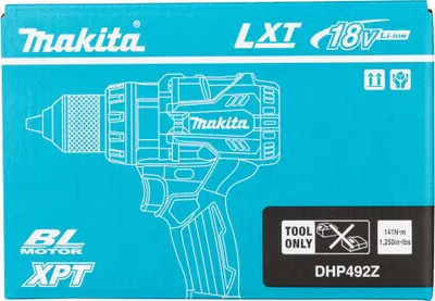 Immagine prodotto di Makita DHP 492 Z Avvitatore a percussione a batteria 18 V 141 Nm Brushless Solo - senza batteria, senza caricabatteria